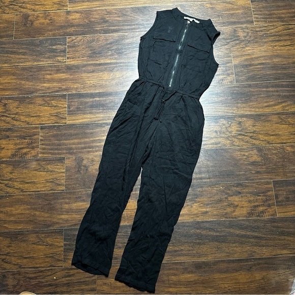 HYFVE Black Sleeveless Zipper Jumpsuit - Picture 1 of 4
